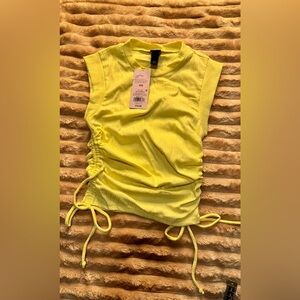 🌞 Wild Fable Ribbed Side-Tie Crop Top — XXS — NWT